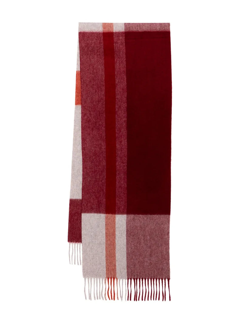 cashmere checked scarf