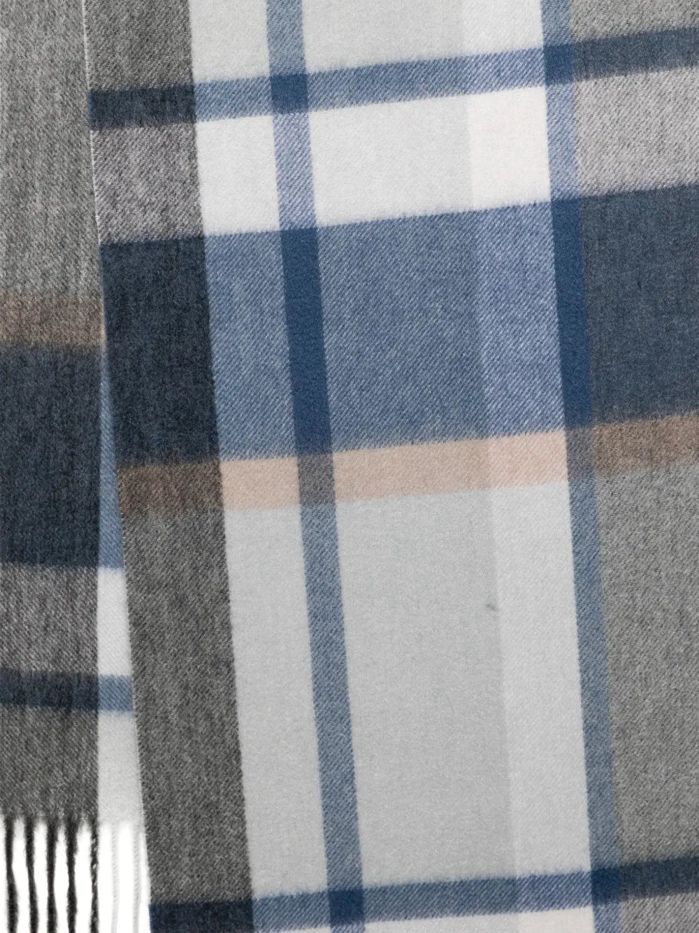 cashmere checked scarf
