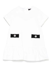 logo-embroidered dress set