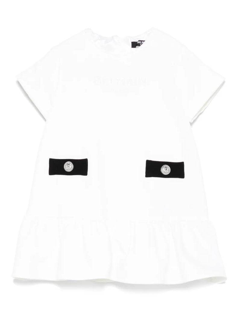 logo-embroidered dress set