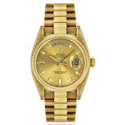 Rolex | Day-Date | 18038 | Yellow gold | 36 mm | Yellow gold | Champagne | Automatic