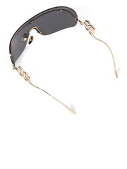 logo-plaque shield-frame sunglasses