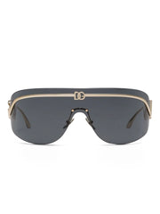 logo-plaque shield-frame sunglasses