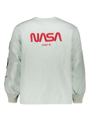 x NASA logo-appliqué bomber jacket