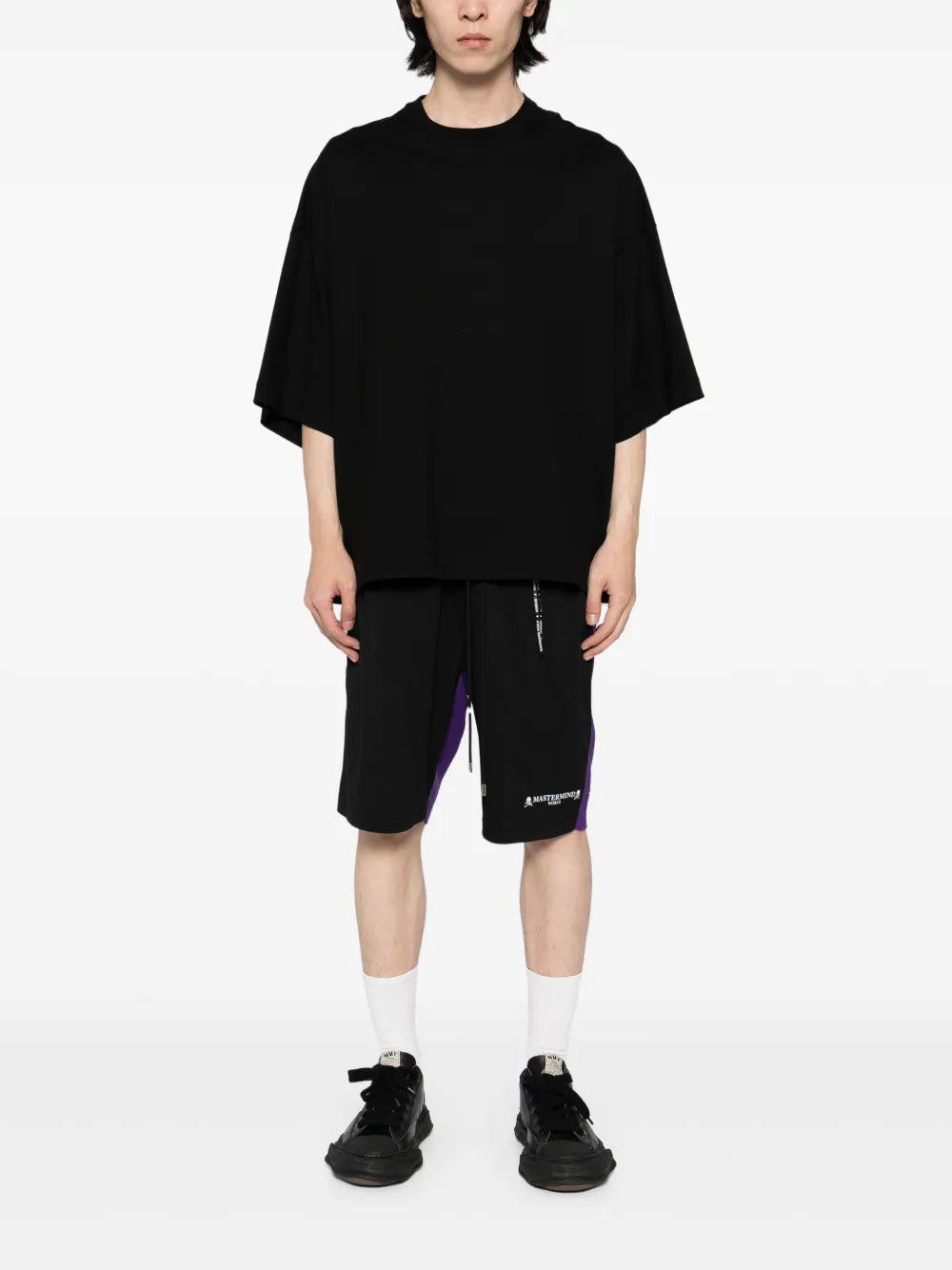 colour-block shorts