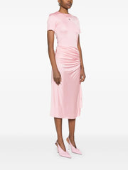 draped midi dress