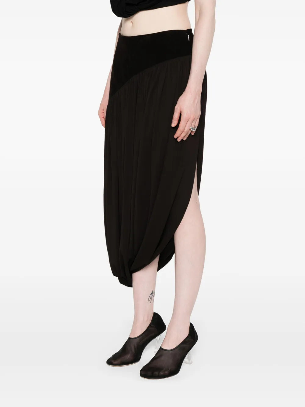 Satin Midi Skirt