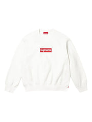 washed box logo SS 25 - White sweatshirt