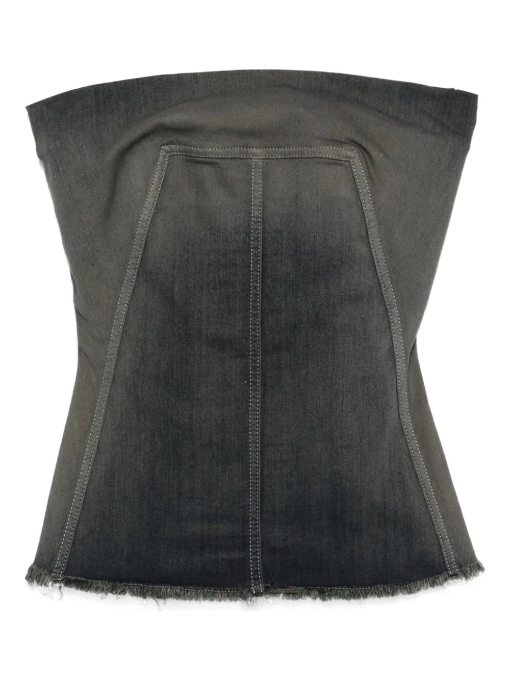 Bustier denim top