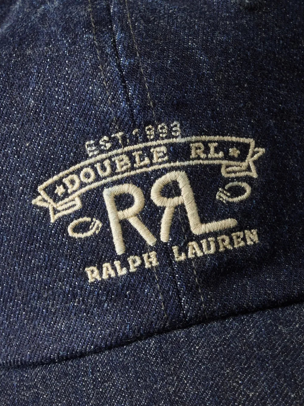 denim baseball cap