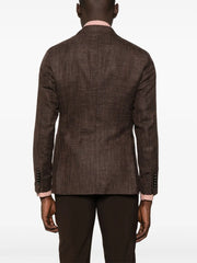 brooch-detail blazer
