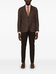 brooch-detail blazer