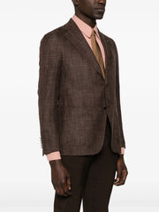 brooch-detail blazer