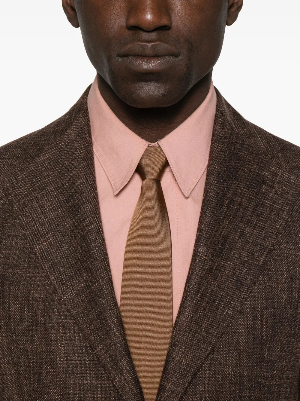 brooch-detail blazer
