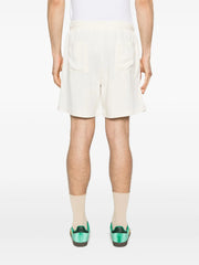 embroidered-logo shorts
