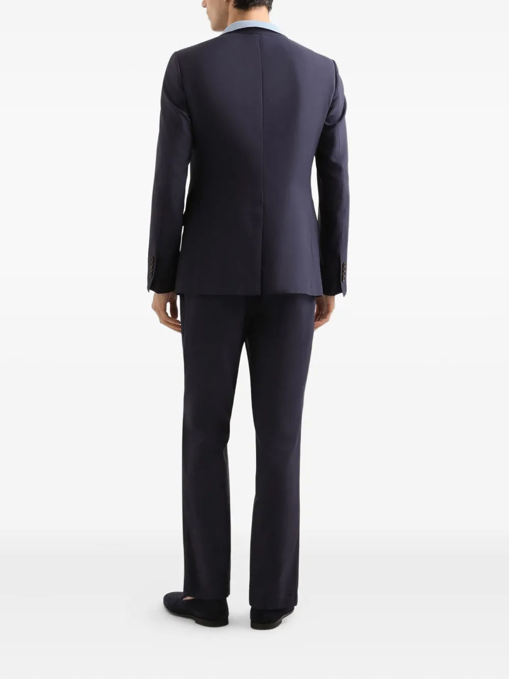 peak-lapel tailored blazer