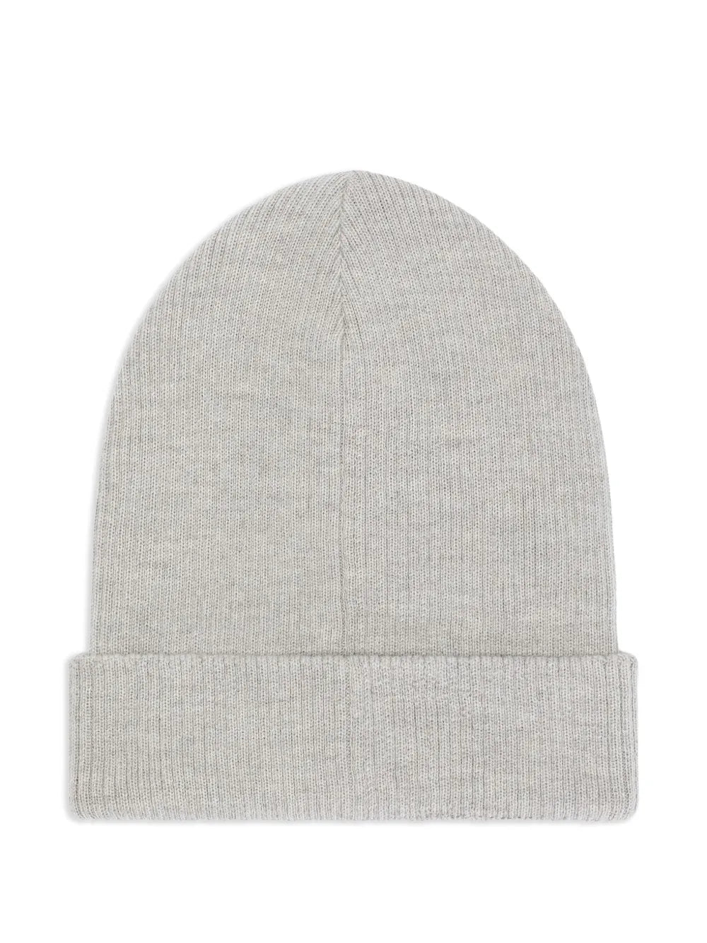 logo-patch ribbed beanie