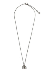 logo-pendant necklace