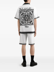 Majolica-print shorts