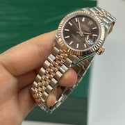 Rolex | Datejust | 279171 choc index jub | Gold/Steel | 28 mm | Gold/Steel | Brown | Automatic