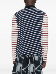 striped panelled T-Shirt