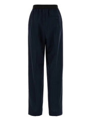 embroidered wool trousers