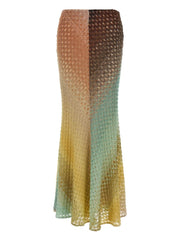 woven maxi skirt