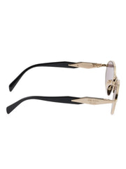 tinted oval-frame sunglasses