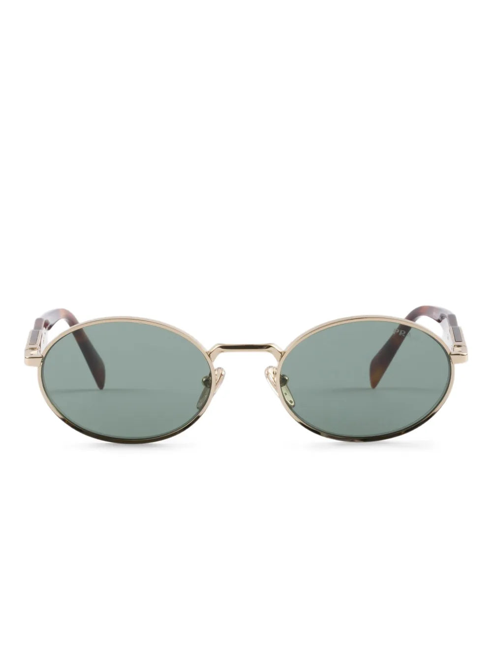 tinted oval-frame sunglasses