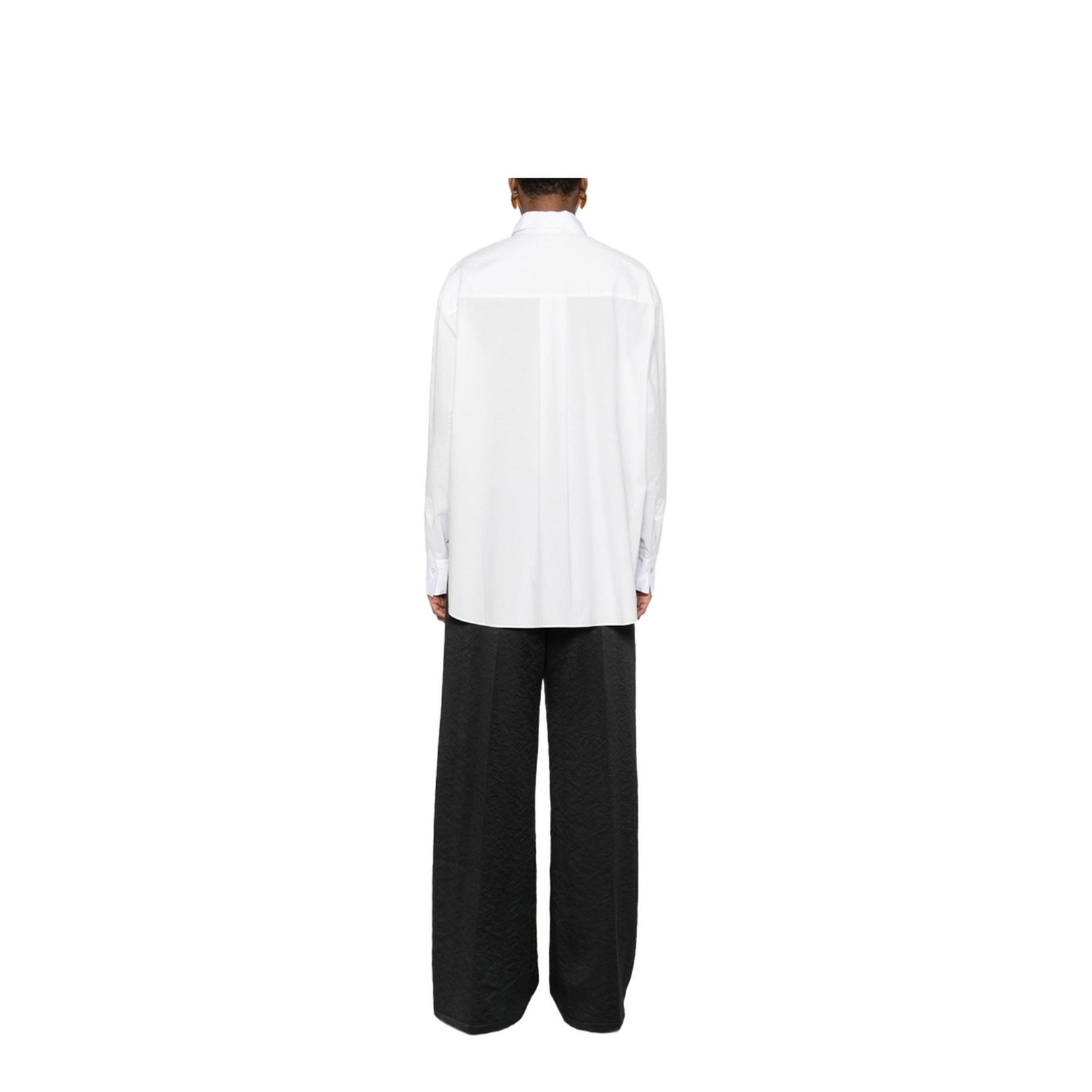 Oversized Shirt in Cotton Poplin