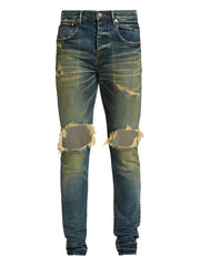 ripped-detail jeans
