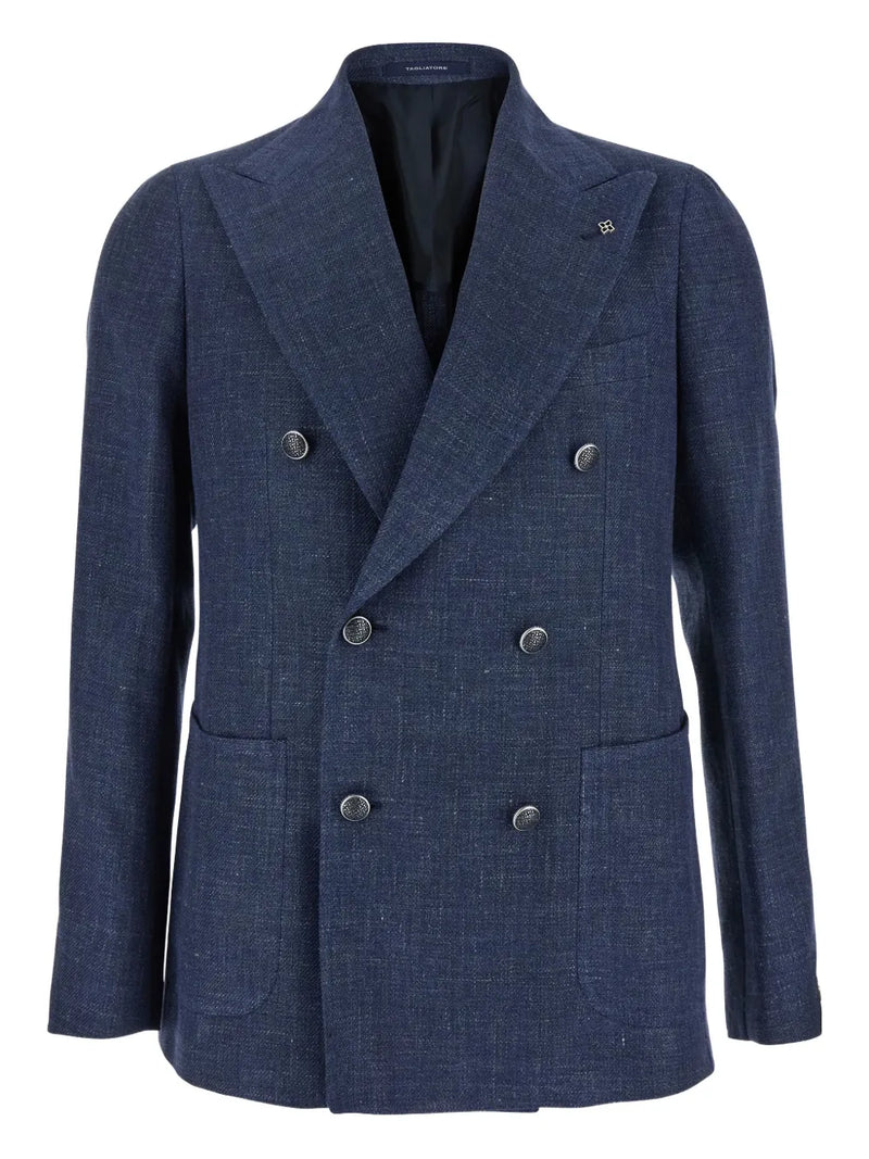 brooch-detail blazer