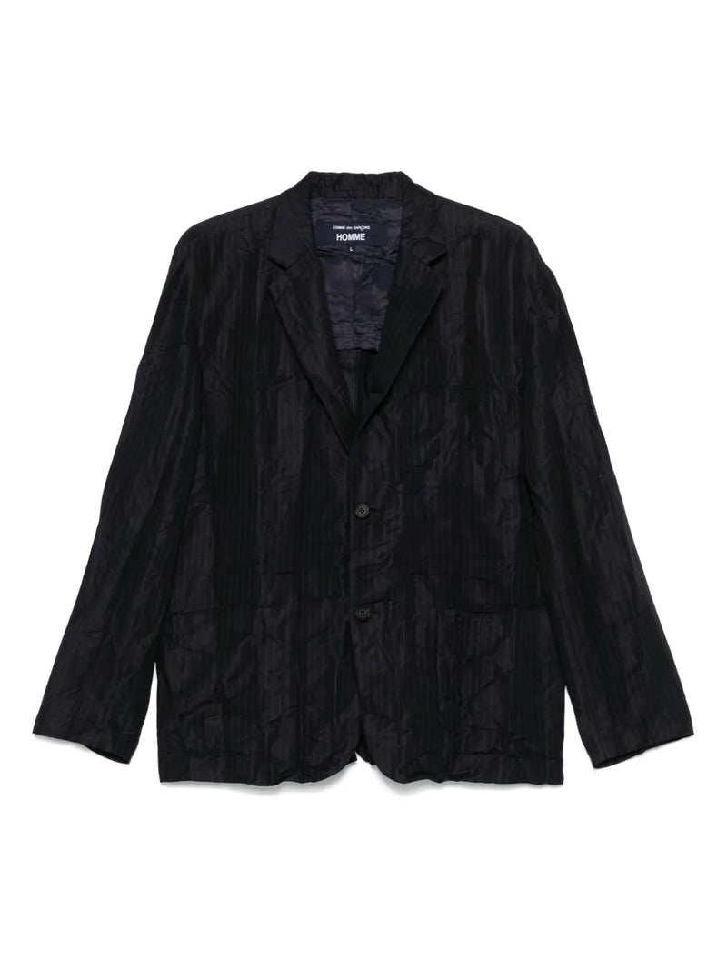 pinstriped blazer