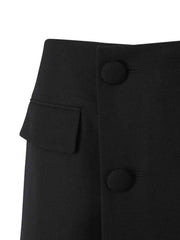 wool mini skirt
