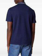 Embroidered cotton polo shirt