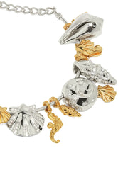 seashell charm necklace