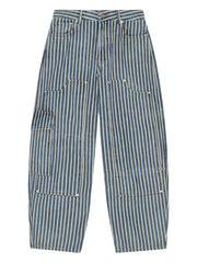 striped jeans