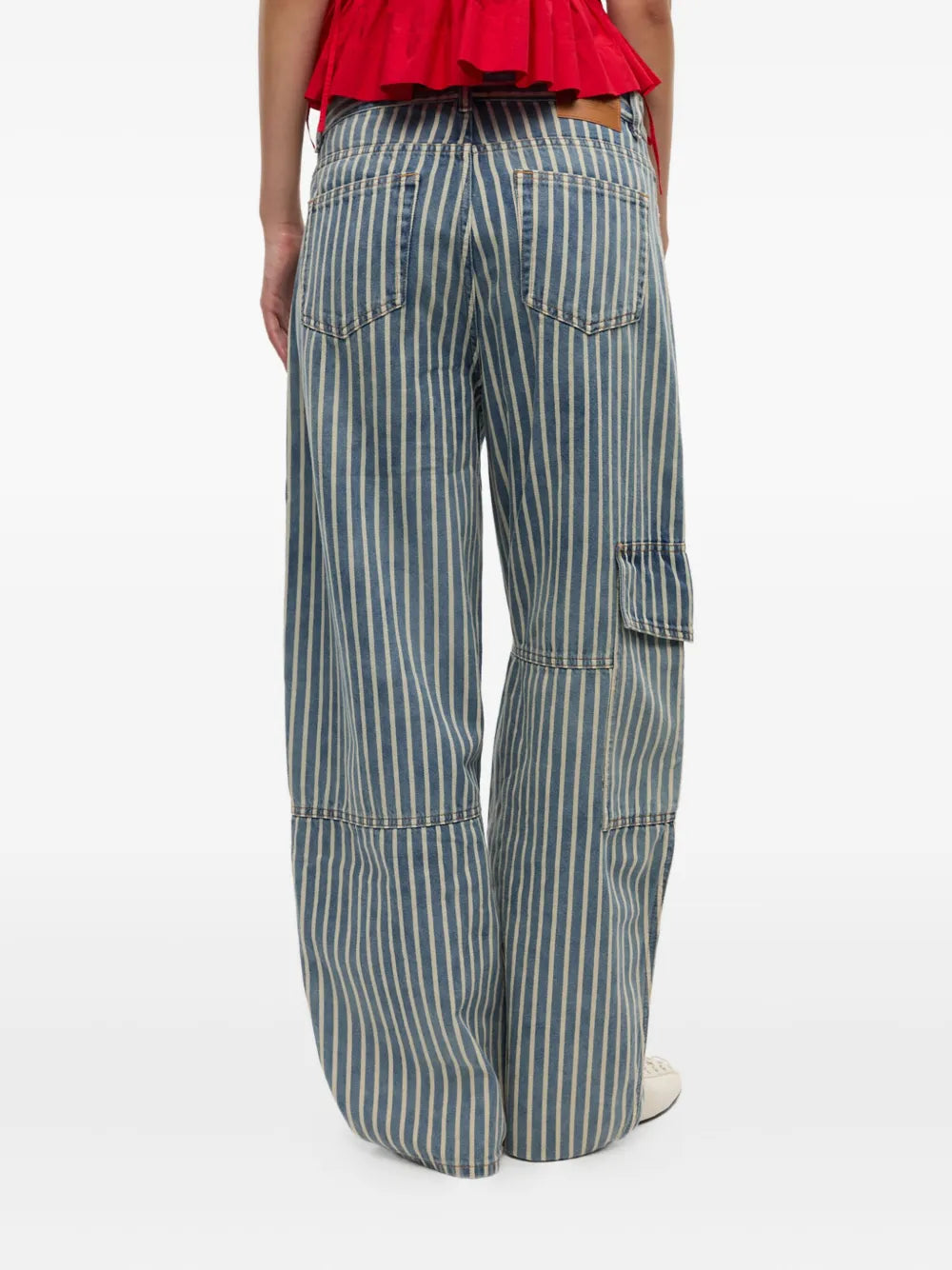 striped jeans