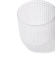 Rooftop textured glass tumbler (set of four)