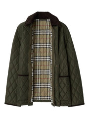 diamond-quilted jacket