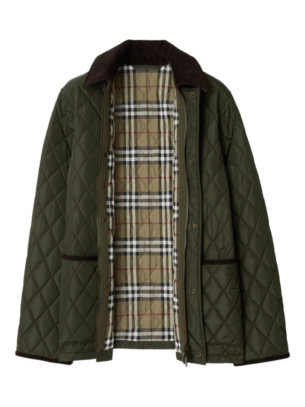 diamond-quilted jacket