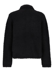 textured button-fastening shirt jacket