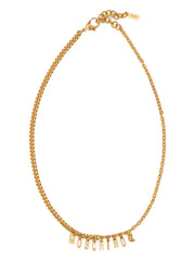 logo-lettering necklace
