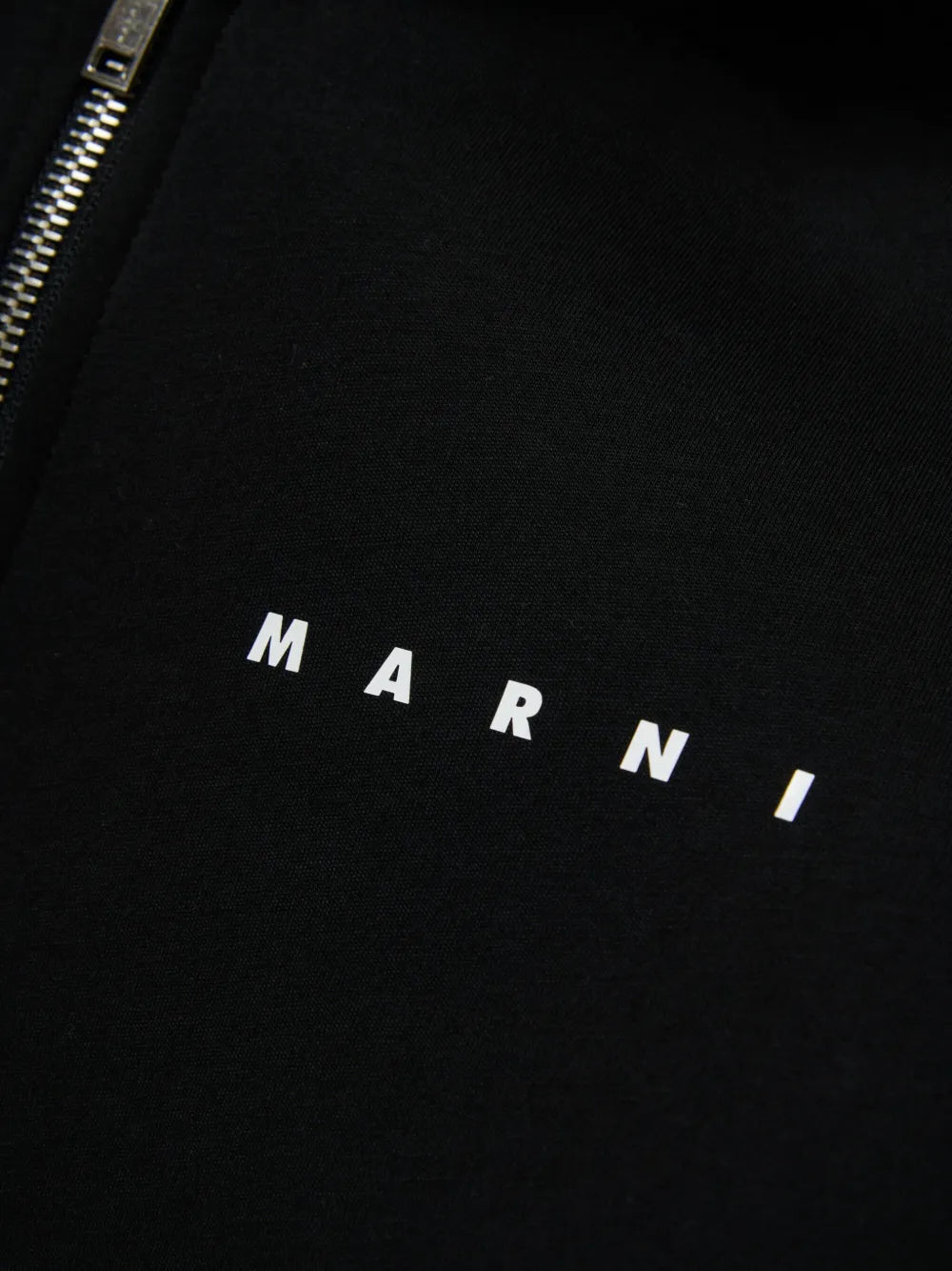 logo print hooded jacket