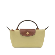 Longchamp Le Pliage Original Pouch with handle Pistachio - Recycled canvas