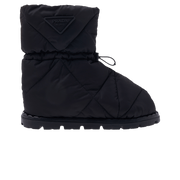 Prada Blow 19 Quilted Nylon Drawstring Boot Black
