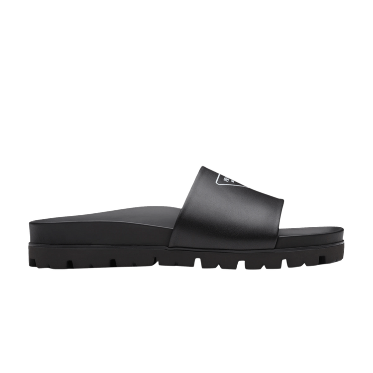 Prada Leather Sandal Black