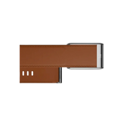 Whoop 5.0 Leatherluxe Straight Chestnut/Cream with Titanium Band (12 Month Peak Subscription Included)