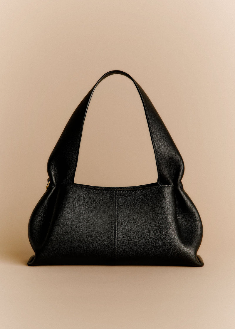 Polene Numero Neuf East West Textured Black
