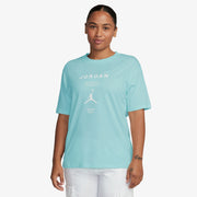 JORDAN GIRLFRIEND T-SHIRT { LIGHT DEW/WHITE